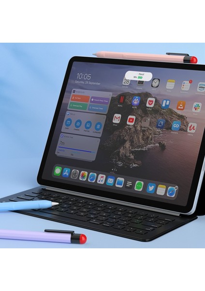 Apple Pencil Pro/pencil (2. Nesil) Stylus Kalem Kılıfı Silikon Toz Önleyici Klips Tasarım Kapağı-Sarı (Yurt Dışından)