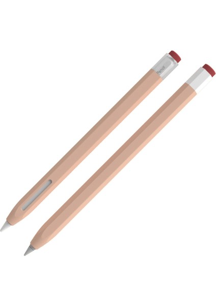 Love Meı Apple Pencil Pro/kalem (2. Nesil) Vintage Sıvı Silikon Koruyucu Kılıf Stylus Kalem Düşmeye Karşı Toz Önleyici Kapak-Pembe (Yurt Dışından)