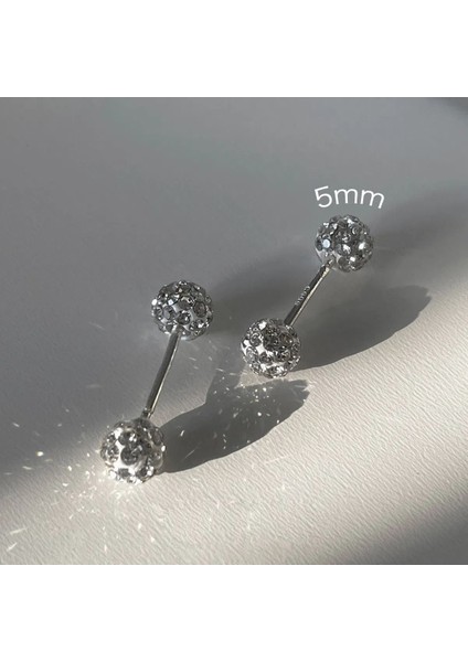 925 Gümüş Küpe Kulak Kemiği Çıtçıt Kübik Zirkon Kulaklar Salyangoz Çıtçıt Küpe Gümüş Küpe (Yurt Dışından)