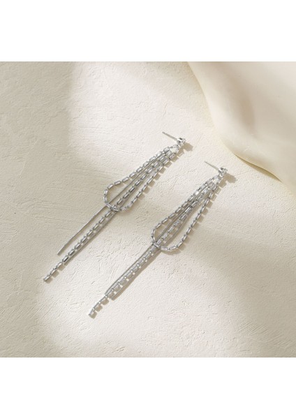 Püskül Koleksiyon Küpeler Moda Küpeler Zirkon Küpeler Uzun (Yurt Dışından)