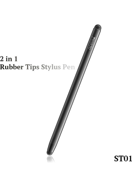 Yesıdo ST01 2'si 1 Arada Dokunmatik Ekran Kalemi Kapasitif Kalem iPad iPhone Tabletler Samsung Için (Yurt Dışından)