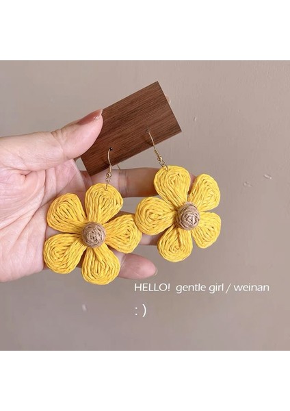 Çiçek Kulak Kancaları Sevimli Küpeler (Yurt Dışından)