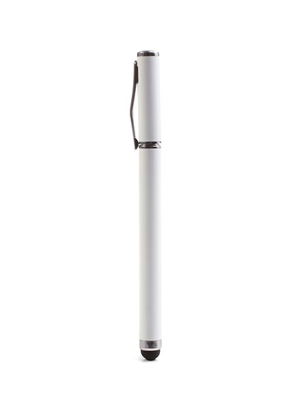 Kapasitif Dokunmatik Ekranlı iPhone iPad Samsung Için Beyaz Tükenmez Kalem Stylus (Yurt Dışından)