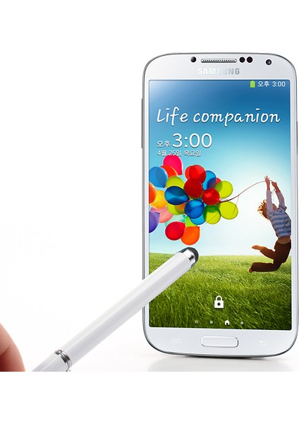 Kapasitif Dokunmatik Ekranlı iPhone iPad Samsung Için Beyaz Tükenmez Kalem Stylus (Yurt Dışından) fırsatları