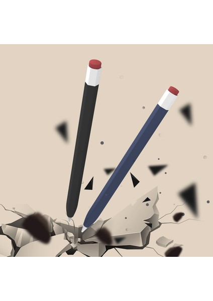Love Meı Apple Pencil (1. Nesil) Vintage Stylus Kalem Sıvı Silikon Koruyucu Kılıf Düşmeye Dayanıklı Kapak-Sarı (Yurt Dışından)