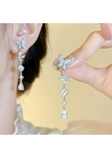 Deliksiz Kulak Klipsleri Çiçek Fransız Mizaç Küpeler Küpeler (Yurt Dışından)