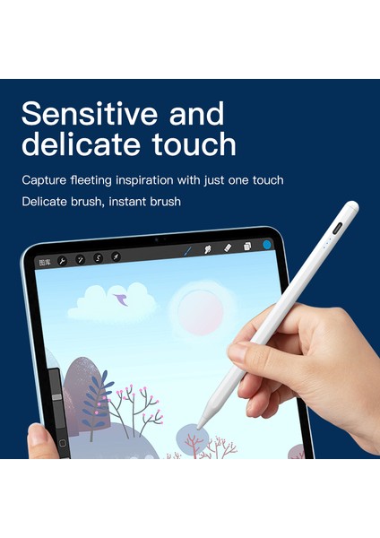 3pro-Kc Aktif Kapasitif Kalem iPad Için Ultra Ince Taşınabilir Kablosuz Kalem Desteği Manyetik Adsorpsiyon (Yurt Dışından) fiyatları