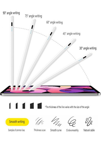 2259 iPad Aktif Stylus Kalem Avuç Içi Reddetme Eğim Hassasiyeti Manyetik Bağlantı Dokunmatik Ekran Kalemi (Yurt Dışından)