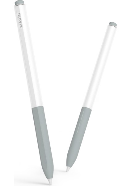 Xiaomi Akıllı Kalem (Gen 2) Için Stylus Kalem Koruyucu Kılıf, Silikon+Pc Kalem Kılıfı-Gri (Yurt Dışından)