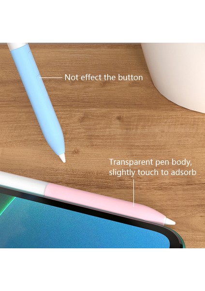 Xiaomi Akıllı Kalem (Gen 2) Için Stylus Kalem Koruyucu Kılıf, Silikon+Pc Kalem Kılıfı-Gri (Yurt Dışından)