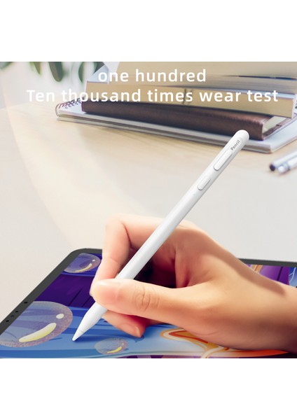 S-IP01 Manyetik Kapasitif Kalem iPad Için, Dokunmatik Ekran Yazma Çizim Kalemi Kalem-Beyaz (Yurt Dışından)