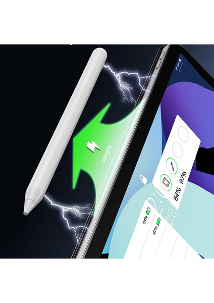 Essager LED Işıklı Kapasitif Kalem Şarjlı Dokunmatik Ekran Kalemi iPad Air (2022)/PRO 11 Inç (2021)/PRO 12.9 (2021)/MINI (2021) (Yurt Dışından)