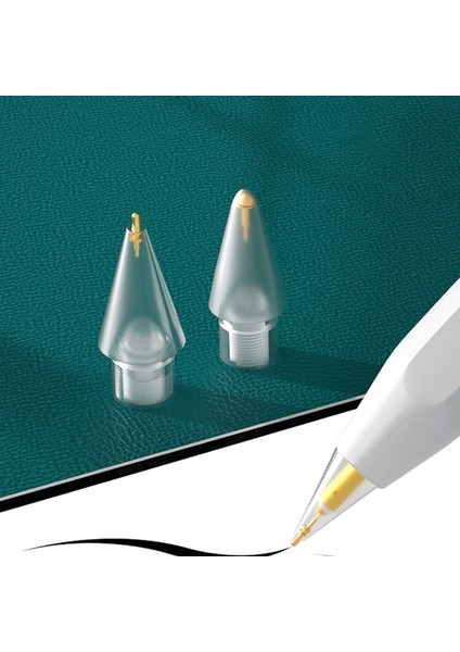 Kalem Uçları Kalem Uçları Seti Apple Pencil 1. Nesil/2. Nesil 2'si 1 Arada 5.0 Iğne + 6.0 Pirinç Kısa Iğne Çizim/yazma Için Yedek Uçlar (Yurt Dışından)
