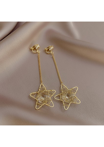 Kulak Deliksiz Duygu Kulak Klipsleri Niş Tasarım Küpeler Fransız Vintage Inci Küpeler (Yurt Dışından)