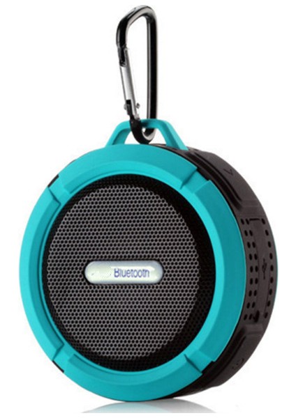 C6 Su Geçirmez Bluetooth Hoparlör Açık Hava Sporları Mini Subwoofer Taşınabilir Ses Kutusu Hoparlör Duş Araba Akıllı Telefon Mıc Tf (Yurt Dışından)