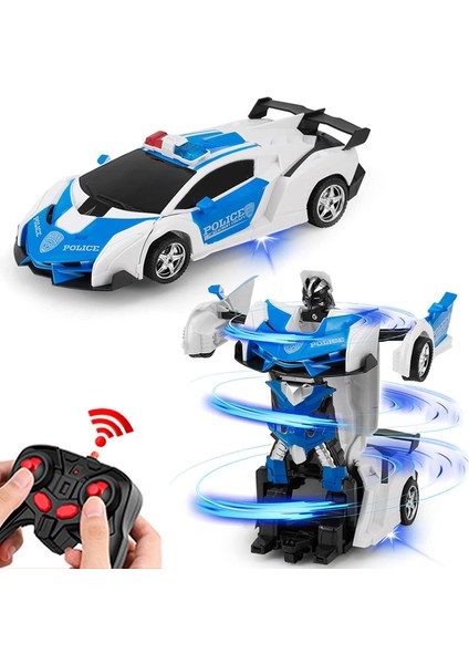 Elektrikli Uzaktan Kumandalı Araba Iki Bir Arada Deformasyon Robot Spor Araba Modeli Robot Çocuk Oyuncak Uzaktan Kumanda Havalı Uzaktan Kumanda Deformasyon Araba Çocuk Oyuncağı (Yurt Dışından)