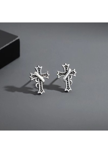 Küpe Erkek S925 Gümüş Küpe Gelgit Retro Küpe (Yurt Dışından)