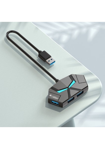 "7 Port USB 3.0 Hub Type C Yerleştirme Istasyonu 5gbps Yüksek Hızlı Iletim Ayırıcı Adaptörü Dizüstü Bilgisayar Sabit Disk Fare Klavye Için " (Yurt Dışından)