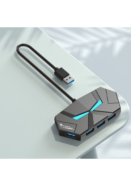 "7 Port USB 3.0 Hub Type C Yerleştirme Istasyonu 5gbps Yüksek Hızlı Iletim Ayırıcı Adaptörü Dizüstü Bilgisayar Sabit Disk Fare Klavye Için " (Yurt Dışından)