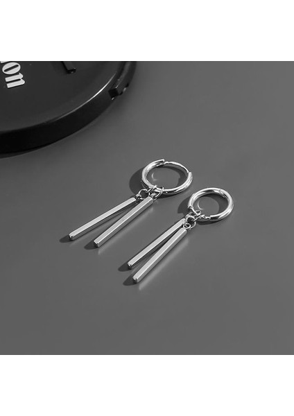 Küpe Erkek S925 Gümüş Küpe Gelgit Retro Küpe (Yurt Dışından)