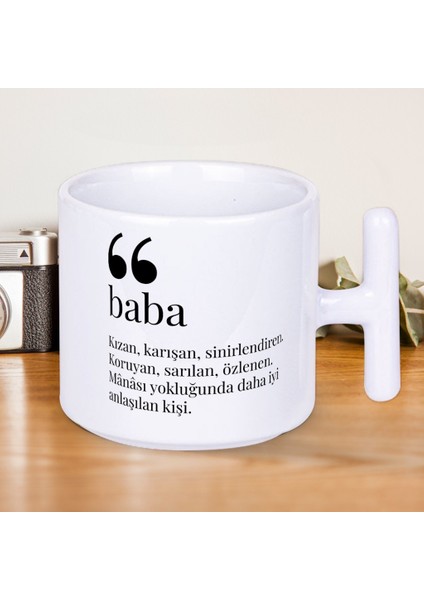 Baba Kelime Anlamı Baskılı T Kupa Bardak