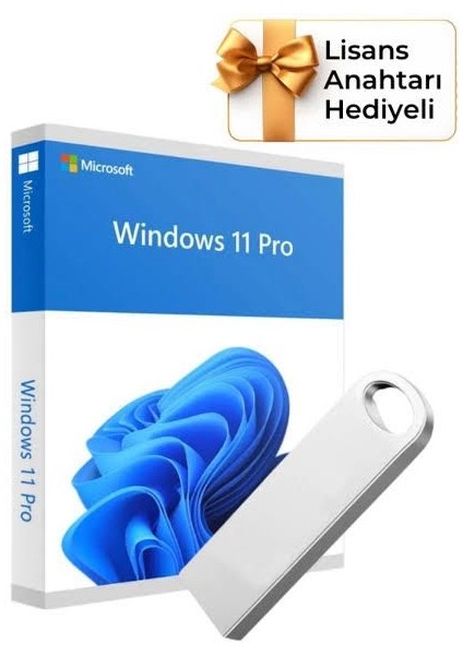 Windows 11 Pro 2025 Oem Yükleme 64 GB Flash Bellek - Aktarılabilir - Kurulum Desteği