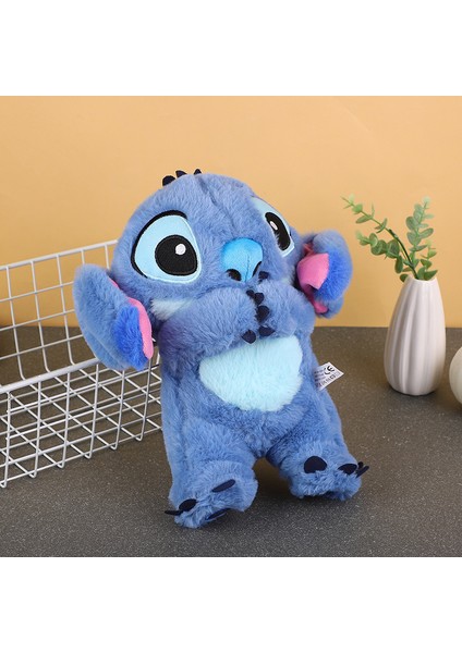 Lilo ve Stitch Nefes Alan Çocuk Peluş Sakinleştirici Oyuncak Karikatür Bebek Müzik Işık Uyku Oyuncağı Pembe Stitch (Yurt Dışından)