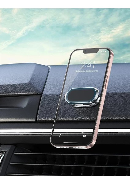 360 Derece Dönebilen Araç Telefon Tutucu Manyetik Evrensel Mıknatıslı Telefon Tutucu iPhone Xiaomi Samsung Araç Içi Cep Telefonu Tutucu (Yurt Dışından)