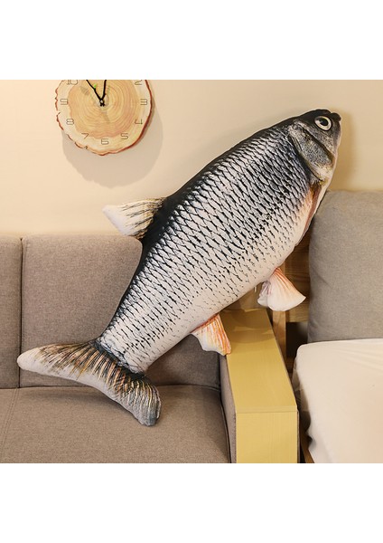 60CM 3D Simülasyon Altın Balık Peluş Oyuncak Doldurulmuş Yumuşak Hayvan Sazan Peluş Yastık Yaratıcı Kanepe Yastık Minder Çocuk Oyuncağı (Yurt Dışından)