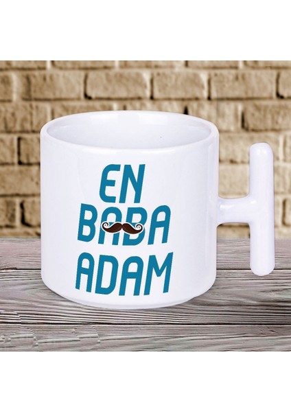 En Baba Adam Yazılı Babalar Gününe Özel T Kupa Bardak