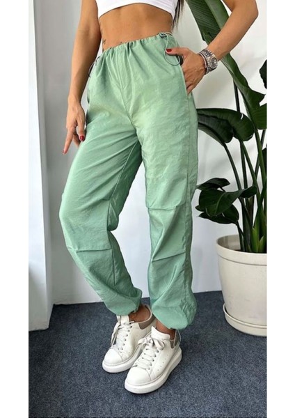 Kadın Paraşüt Kumaş Pantolon