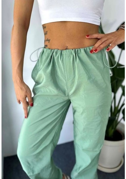 Kadın Paraşüt Kumaş Pantolon