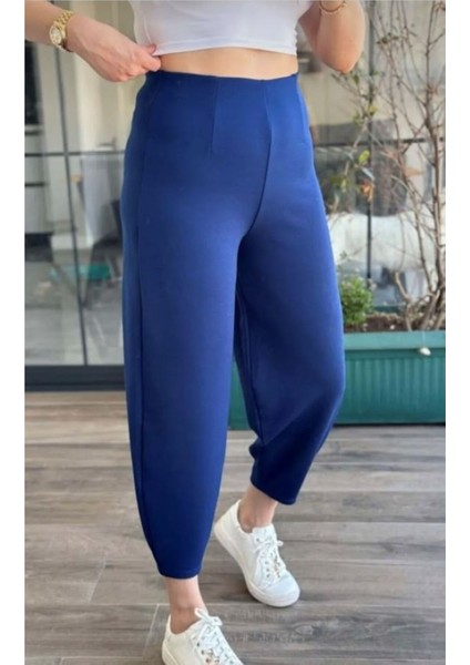 Kadın Krep Kumaş Balon Pantolon