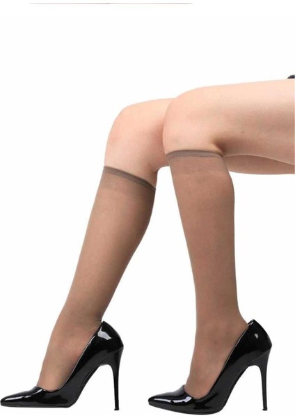 24 Adet Orta Kalın Dizaltı Çorap 40 Denye 86 Vizon fiyatları