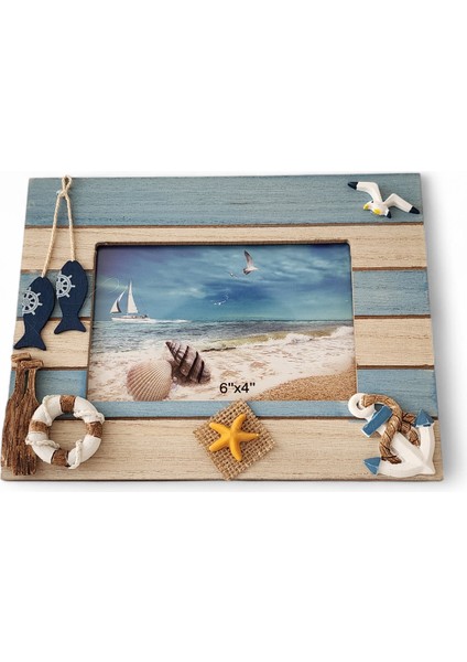 Deniz Temalı Çerçeve 22 cm x 18 cm fırsatları