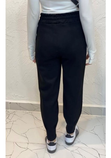 Kadın Paça Pensli Süet Pantolon