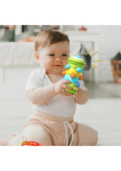 Emekleyen Silindir Oyuncak Bebek Aktivitesi Karın Üstü Zaman Silindir Montessori Eğitici Gelişim Duyusal Oyuncaklar Çocuklar Için 0-24 Ay (Yurt Dışından)