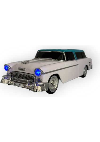 Beyaz WS-1955 Bluetooth Hoparlör Güçlü Ses, Şık Tasarım!