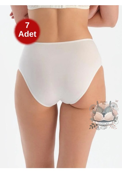 Yüksek Bel Yumuşak Kadın Külot 7'li Paket