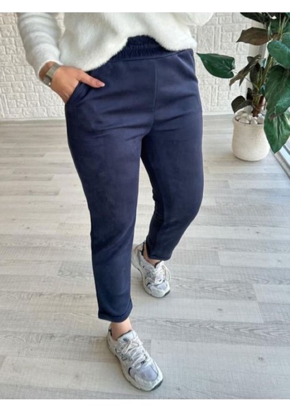 Kadın Duble Paça Süet Pantolon