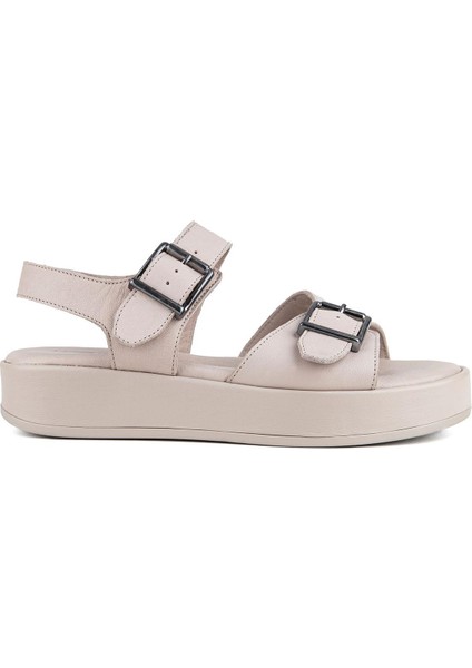 Braska 35255 Hakiki Deri Kadın Sandalet