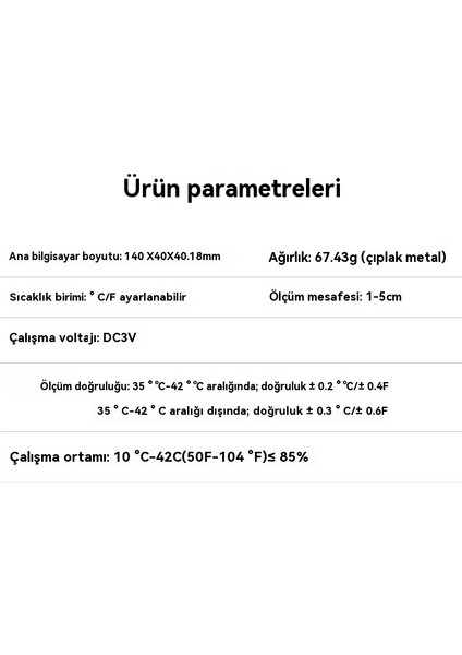 Alın Termometresi (Yurt Dışından)