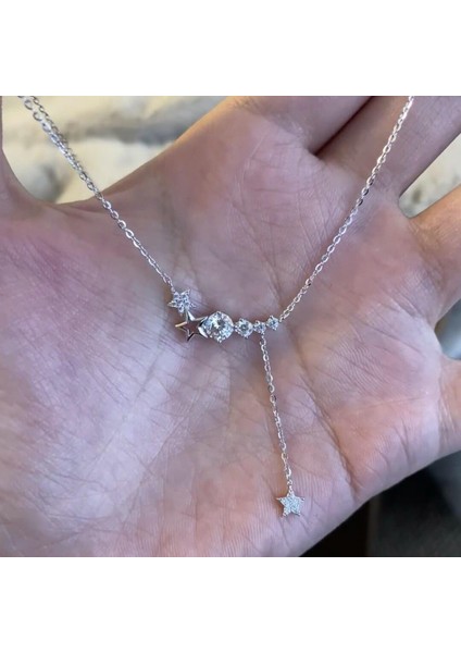 Kolye Niş Tasarımı Basit Mizaç Titanyum Çelik Renk Kaybetmez Köprücük Kemiği Zinciri (Yurt Dışından)