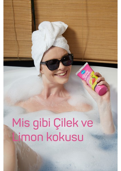 Çilek ve Limon Aromalı, Besleyici, Arındırıcı, Nemlendirici Vücut Peelingi 250 G fiyatları