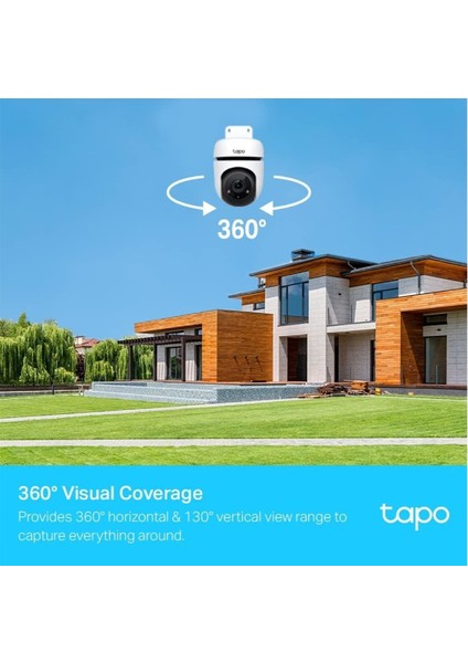 Tapo C500 Dış Mekan Yatay-Dikey Wi-Fi Güvenlik Kamerası + 64GB Sandisk Ultra Bellek