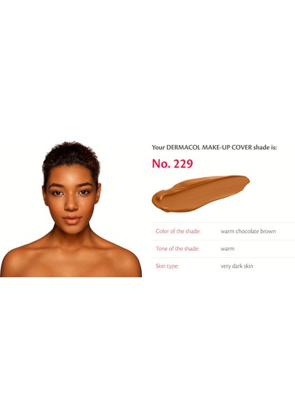 Make Up Fondöten 229 Uzun Süre Kalıcı, Tam Kapatıcı Likit Fondöten Spf 30 Dermacol fondöten, su geçirmez fondöten, yüksek kapatıcılık makyaj, uzun süre kalıcı fondöten,dövme kapatıcı fondöten