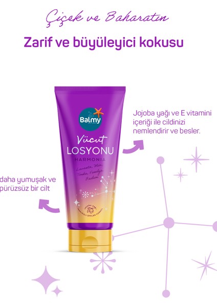 Harmonia Nemlendirici Vücut Losyonu,çiçeksi ve Baharatlı Kokular 200 ml modelleri