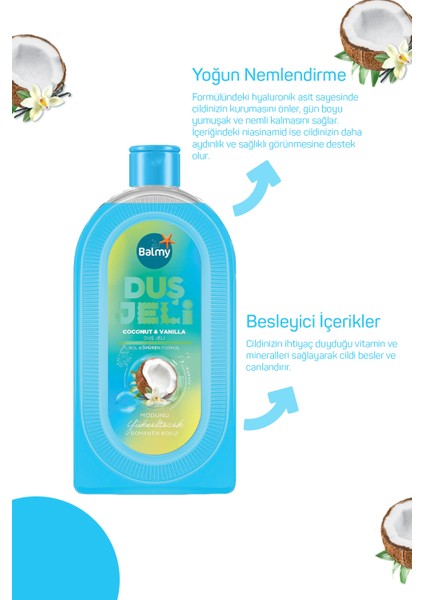 Nemlendirici Hindistan Cevizi & Vanilya Aromalı Duş Jeli 450 ml modelleri