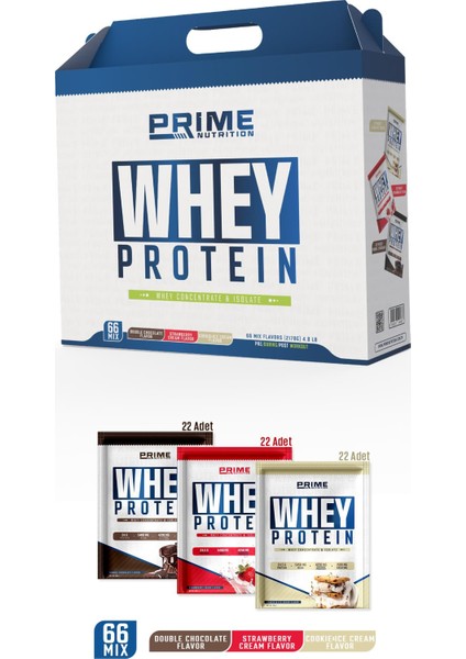 Whey Protein Sachet 66 Saşe x 33 Gram Mix - Whey Protein Tekli
