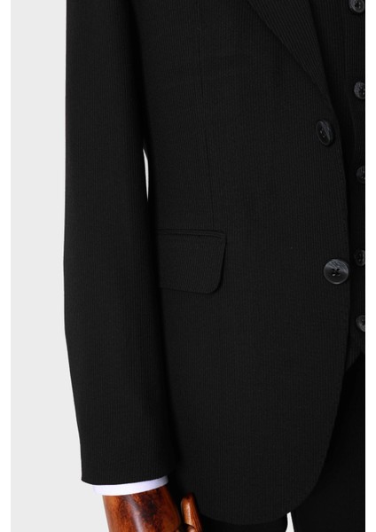 Viskon ve Likra Karışımlı Slim Fit Yelekli Erkek Takım Elbise - Şık ve ZARIF-KAW1032S indirimleri